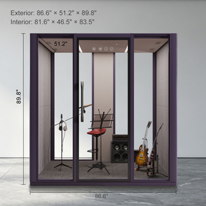 Cabina Insonorizada Móvil Vestael para Karaoke y Grabación, Ideal para Cantar, Entrenamiento Vocal, Ensayo de Instrumentos, Hogar, Escuela y Fiestas - Product Image 3