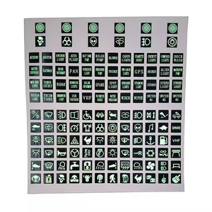 120 pegatinas luminosas para interruptores de panel, calcomanías para interruptores de coche, barco y automóvil - Product Image 1