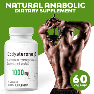 Туркестерон для наращивания мышц под собственной торговой маркой, высокая усвояемость, 1000 мг, натуральный, для здоровых мышц, халяль, экдистерон, 60 капсул - Product Image 3