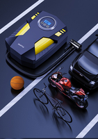 Gonfleur de pneus numérique DC 12 volts, compresseur d'air portable pour voiture, pompe 150 PSI, compresseur d'air pour voiture, moto, vélo
