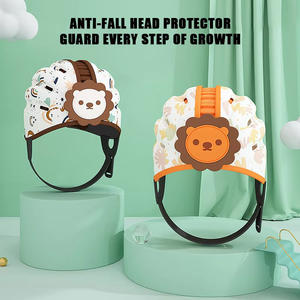 Protecteur de tête pour bébé, <span class=keywords><strong>casque</strong></span> de sécurité en éponge douce, style mignon, chapeau de protection réglable pour enfant - Product Image 5