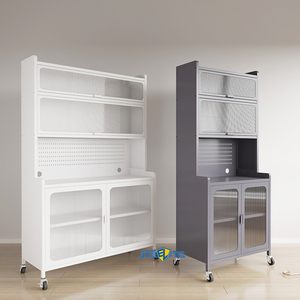Gabinete de <span class=keywords><strong>vajilla</strong></span> minimalista moderno con marco de acero, precio al por mayor, muebles de restaurante, solución de almacenamiento de <span class=keywords><strong>vajilla</strong></span> de cocina - Product Image 5