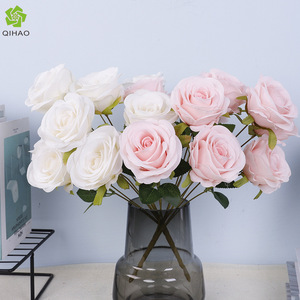 Artificial Roses Plastic <b>Silk</b> <b>Flowers</b> High Simulation Wedding Home Decorations Classic Style Reusable Recyclable - Product Image 4