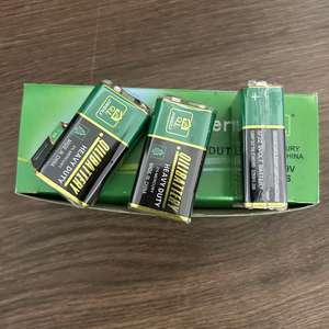 Alimentation de marque avec batterie au carbone-zinc 9v, batterie robuste 9v, batterie super robuste <span class=keywords><strong>006p</strong></span> <span class=keywords><strong>6f22</strong></span> 9v à usage unique - Product Image 5
