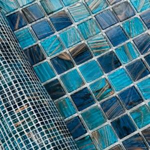 Mosaïque de verre pour piscine Carreaux de mosaïque pour piscine et zone humide Base de <span class=keywords><strong>douche</strong></span> et murs Villa - Product Image 4