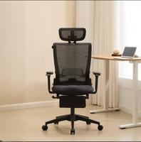 Chaise de bureau exécutive ergonomique en maille, moderne, luxueuse, réglable, confortable, à dossier haut et pliable