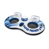Bestway 43113 flotteurs pour piscine, anneau de flotteur gonflable pour 2 personnes avec boisson de stockage