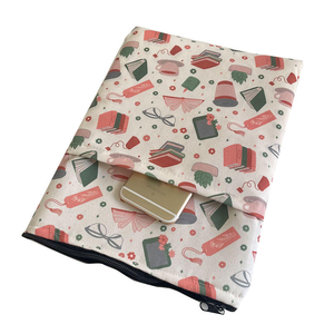 <span class=keywords><strong>Housse</strong></span> de livre en polyester à impression numérique <span class=keywords><strong>avec</strong></span> <span class=keywords><strong>fermeture</strong></span> éclair, pour livres reliés et brochés, sac cadeau pour les amateurs de livres - Product Image 3
