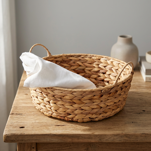 Panier de rangement vintage en jonc de mer et jacinthe d'eau tressé à la main, écologique, avec poignée, organisateur de sol suspendu polyvalent, crochets innovants - Product Image 4