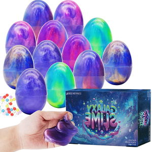 Œufs de Pâques en slime Galaxy, jouets anti-stress pour enfants, garçons et filles, remplisseurs de paniers de Pâques, cadeaux et faveurs de fête - Product Image 6