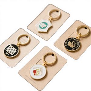 Soft Hard Enamel Personalized Luxury Vintage Cartoon <b>Metal</b> Keychain Bulk Engrave Logo Custom Heart Waterproof Lightweight - Product Image 2