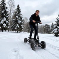 Quad électrique pliable haute puissance 15 pouces, longue portée, tout-terrain, buggy de plage pour sable, montagne, cross-country en extérieur