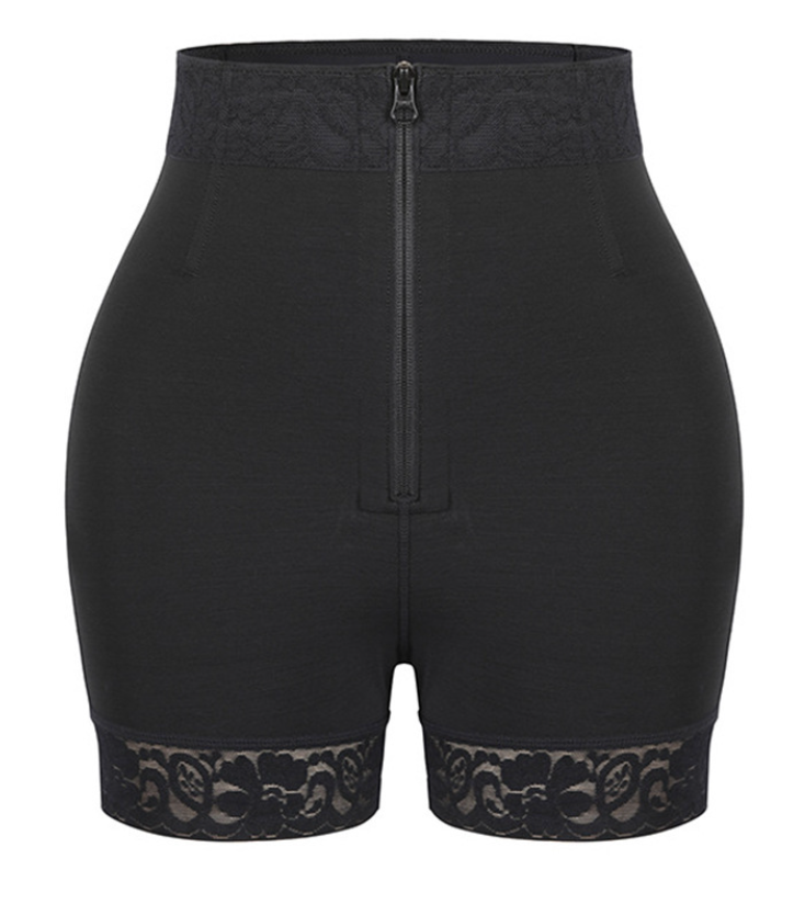 Zipper-Front High-Waist Shapewear Bodysuit (LJK2002): colour and size-option reference for private-label production