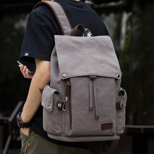 Custom Fashion Simple Design School <b>Backpack</b> With Pockets for Business and Travel <b>Backpack</b> - Product Image 3