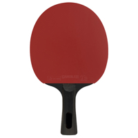 Bonne raquette de tennis de table pour débutants, caoutchouc de tennis de table de qualité approuvé, bois noir
