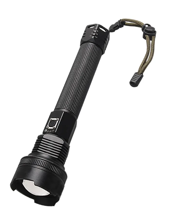 Super Bright Led Hand Light Telescopic Zoom Tactical USB Rechargeable Flashlight