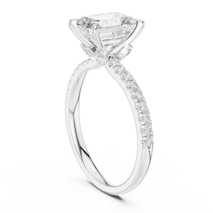 Bague en or 10Kt 14Kt 18Kt 22Kt avec diamant de laboratoire, luxe moderne, pour femme, bijou de mariage sophistiqué, cadeau - Product Image 3