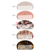 Peigne à cheveux semi-circulaire pour femmes, accessoires capillaires, peigne de poche pour filles, 4mm d'épaisseur