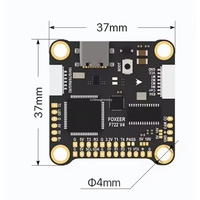 Foxeer F722 V4 MPU6000 FC 8S Dual BEC Barometer X8 Kontrol Penerbangan 37*37MM untuk DIY RC FPV Racing Freestyle Drone Aksesoris