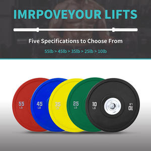 Factory Supplier Colored Polyurethane <strong>Rubber</strong> <strong>Coated</strong> <strong>Weight</strong> <strong>Plates</strong> - Product Image 6