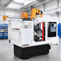 Mesin Bubut CNC Satu Spindle Tipe Slant Bed Akurasi Tinggi CK6146 dengan Lengan Robot