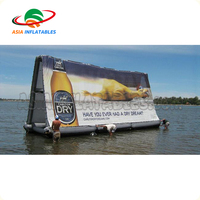 Publicité extérieure, panneau d'affichage gonflable flottant sur l'eau, panneau d'affichage gonflable flottant sur l'eau