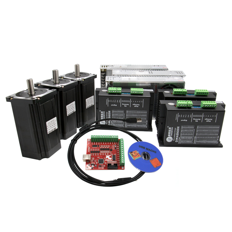 Cnc Stepper Motor Kit 86eh11860a6001 6a 8.0n.m Nema34 Closed Loop