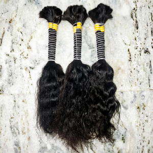 Cabello Humano Virgen Indio Remy Liso Natural - 100g, Doble Trama a Máquina, Permanente y Todos los Colores, Sin Procesos Químicos, de la India - Product Image 1