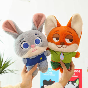 Peluche Creativo de Zorro, Muñeco de Conejo de Zootopia, Compañero de Sueño <span class=keywords><strong>para</strong></span> Niños, Regalo Navideño <span class=keywords><strong>para</strong></span> Bebés - Product Image 1
