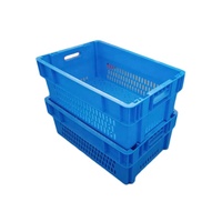 Panier de courses en plastique empilable et emboîtable en PP de 600*400*300 mm, couleur personnalisée, pour fruits et légumes, idéal pour les supermarchés et les épiceries