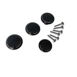 Perillas de Cerámica para Muebles Huayi Parts Y1, Color Negro con Detalles Dorados, un Solo Orificio, 38 mm de Diámetro, Estilo Moderno y Minimalista - Product Image 4