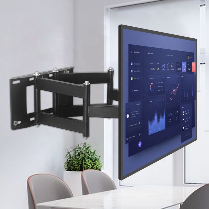 Braços Duplo Aço Full Motion LP72 / 1041B Suporte Giratório TV Wall Mount suporte Para TV Tamanho 32 "-80" Com Swiveling + 80 ~-80