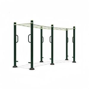 Équipement de gymnastique pour adultes, parc de fitness, équipement de fitness en acier pour l'extérieur, échelle de gymnastique, barres de singe - Product Image 5