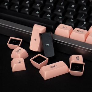 Teclas de Doble Color Negro-Rosa, 150 Teclas, Perfil MSA, Dos Colores, Tecla Enter ISO 7U, Barra Espaciadora para Teclado Mecánico <span class=keywords><strong>GK61</strong></span>/68/71/84/87 - Product Image 6