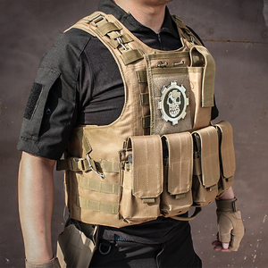High Density Nylon <b>Multi</b>-Pocket Outdoor Protective Storage Vest Adjustable Strap Quick Release Buckle Wear Resistant Field Work - Product Image 6