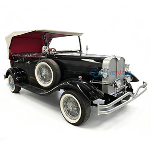 Voiture électrique noire style vintage, classique et rétro, prix usine, pour les excursions en station balnéaire - Product Image 2
