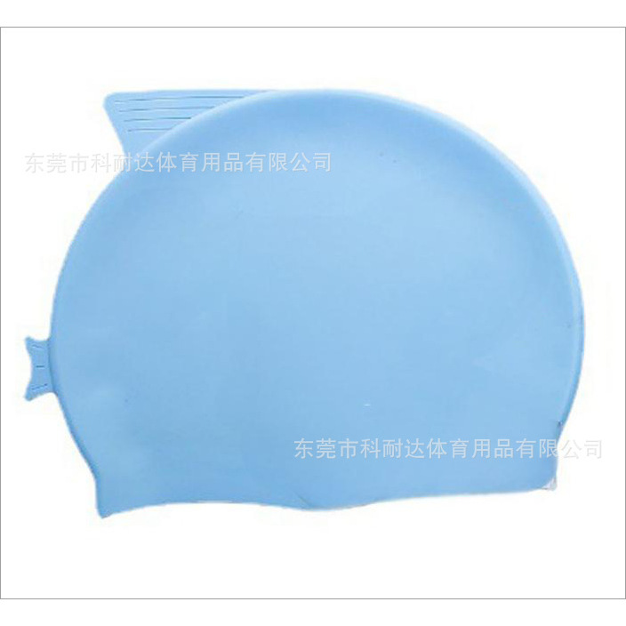 Gorro infantil con forma de pez: azul claro