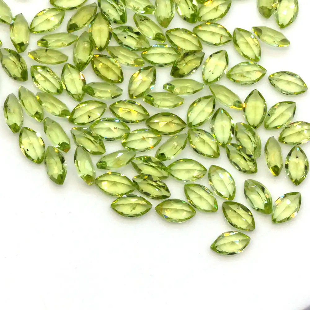 natural gemstone dealers directly peridot marquise cut 3x5mm color olive jewelry party stones