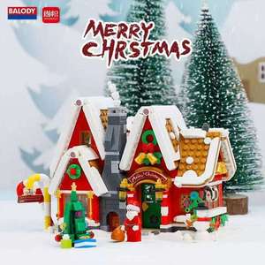 Mini Granules Creative Educational Toy <b>Plastic</b> Building <b>Blocks</b> 21058-21063 Christmas Series DIY Youth Unisex Wholesale - Product Image 2