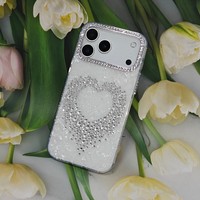 Funda Antigolpes para Teléfono Móvil iPhone X 11 12 13 14 15 16 17 Pro Max, Fundas con Diamantes para Samsung A16 A06 S26 Ultra