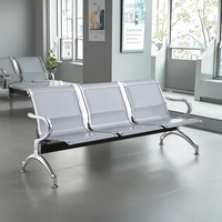 Chaises empilables à structure métallique durable - Sièges multi-usages pour les installations publiques, les salles de conférence, les salles d'attente, les cafétérias, les événements