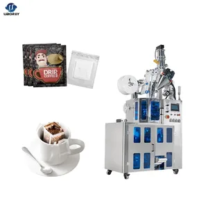 Venta caliente CE automático colgante oreja máquina de envasado de café pequeño polvo goteo bolsa de té máquina de envasado de café