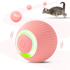 Automatic 360 Self-Rotating Rolling Ball With USB Rechargeable Pet <b>Exercise</b> Chase Toy Ball Cat Smart Rolling Balls Toys - Product Image 1