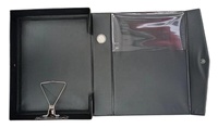 Offre Spéciale papeterie de bureau A4 boîte à dossiers en pvc avec clip de poche et bouton pression