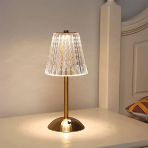 Luxury Iron LED Table Lamp Bedroom Bedside Night Lamp Touch Control Warm White Modern Design High-End Atmosphere <strong>Small</strong> <strong>Battery</strong> - Product Image 6