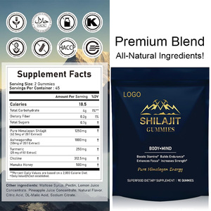OEM/ODM <span class=keywords><strong>Shilajit</strong></span> Gummies est un supplément de nutrition sportive riche en <span class=keywords><strong>Shilajit</strong></span> Ashwagandha Curcuma et Choline. - Product Image 4