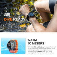 Montre connectée robuste pour homme W1 Pro GPS avec cartes hors ligne, étanche 5ATM IP68, fitness, plus de 100 modes sportifs, natation, Relojes, pour activités de plein air