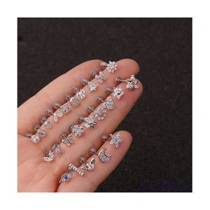 Arete a pression deslustre 925 joyería de moda de plata pendientes gruesos pendientes en arcilla polimerica gancho pendientes plata 925 - Product Image 1