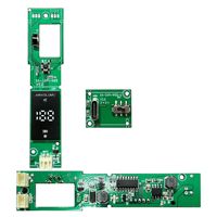 Ventilador de cuello sin aspas transfronterizo con PCB, mini ventilador portátil recargable con pantalla digital para exteriores, PCBA