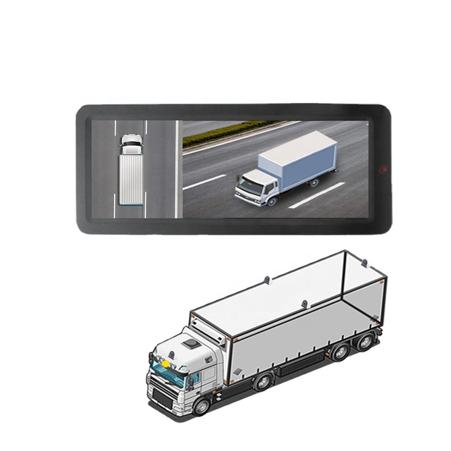 12.3 Inch Electronic Rear View Mirror with Dual Camera Blind Spot Monitoring System for Heavy Duty Truck Bus